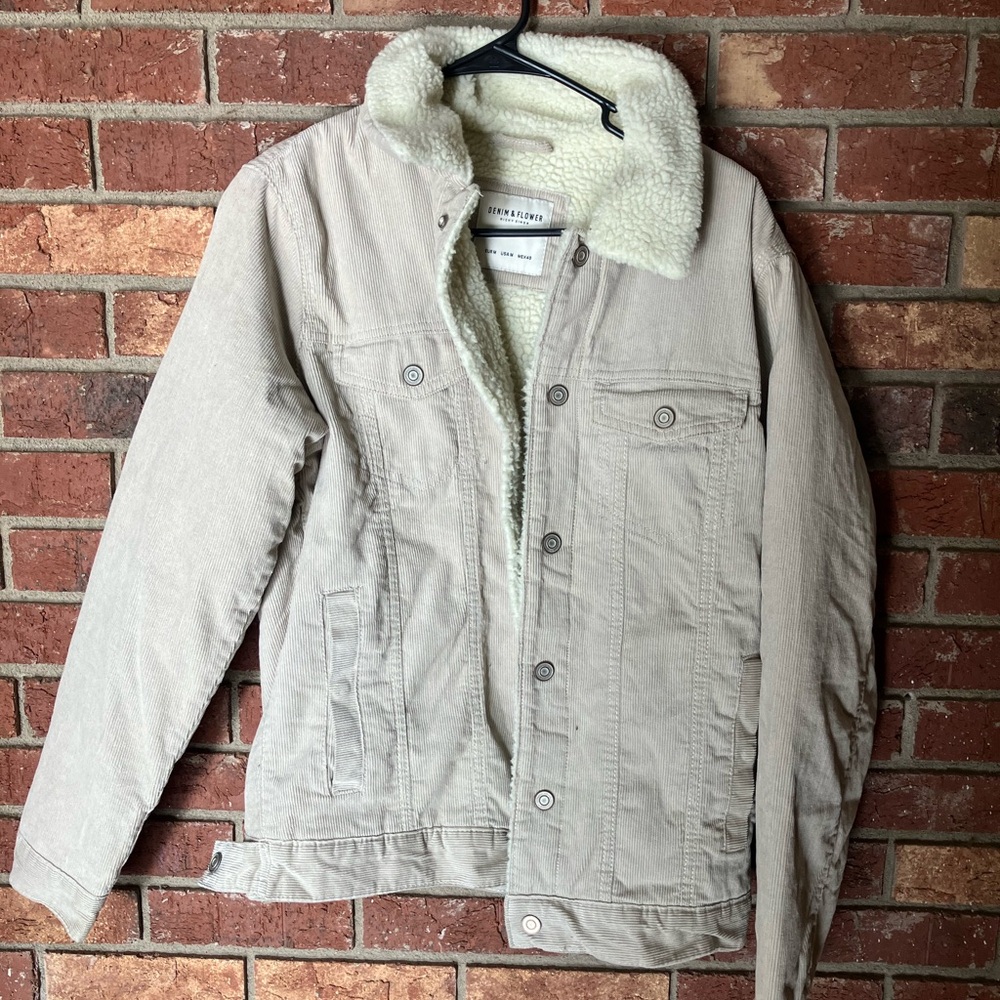 Denim & Flower fleece lined jacket size M